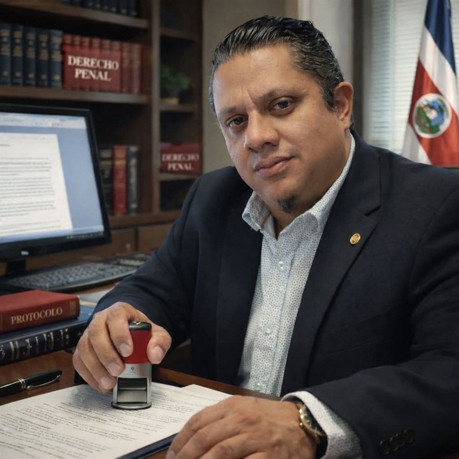 Msc. Giovanni Ceciliano Herrera en su despacho