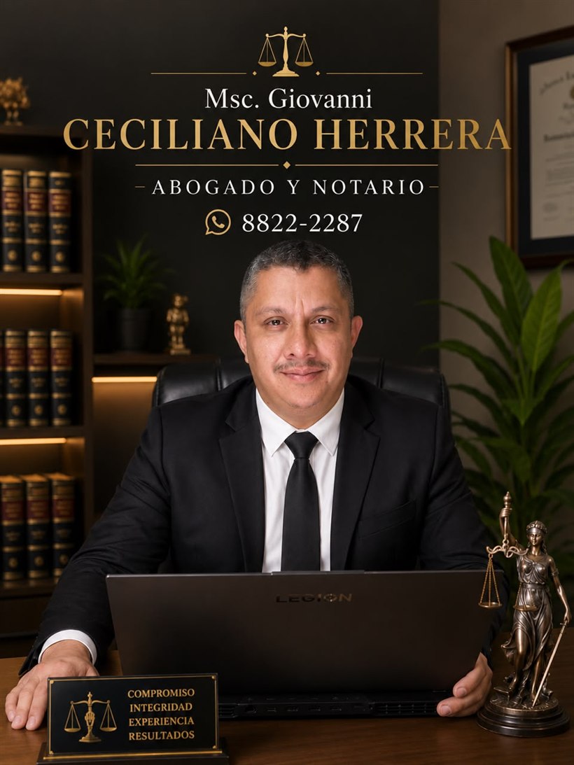 Lic. Giovanni Ceciliano Herrera — Abogado y Notario Público